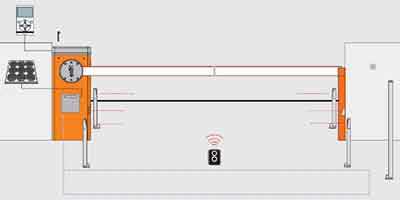 Bariera acces auto 7-9 metri schema montaj